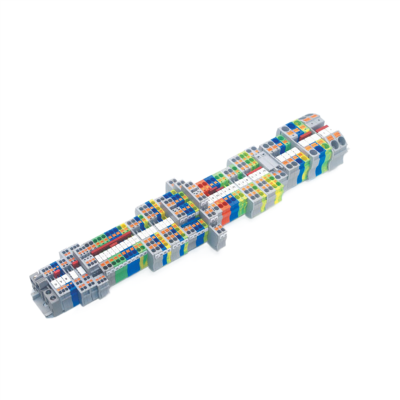 Industnial Distribution Terminal Blocks Front in-line self-locking spring terminals